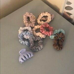 Pastel Hair Scrunchies Set